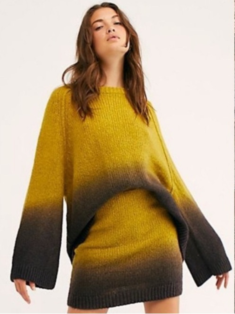 Free People Fade Away Sweater Alpaca Wool ( Sweater Only )